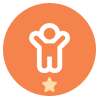 Niveau 1 encourageant achievement badge