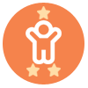 Niveau 3 Encourageant achievement badge