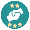 Level 5 behulpzaam achievement badge