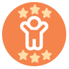 Nivel 6 alentador achievement badge