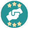 Level 6 behulpzaam achievement badge