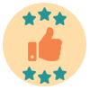 Niveau 6 agréable achievement badge