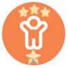 Level 8 encouraging achievement badge