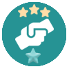 Level 8 helpful achievement badge