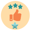 Niveau 8 agréable achievement badge