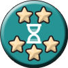 500 total d'heures de pratique achievement badge