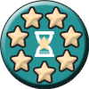 750 horas de práctica achievement badge